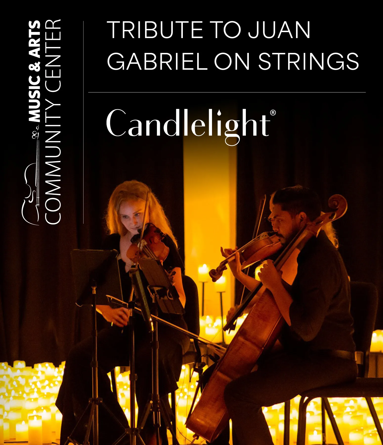 Candlelight Juan Gabriel 2026 concert poster