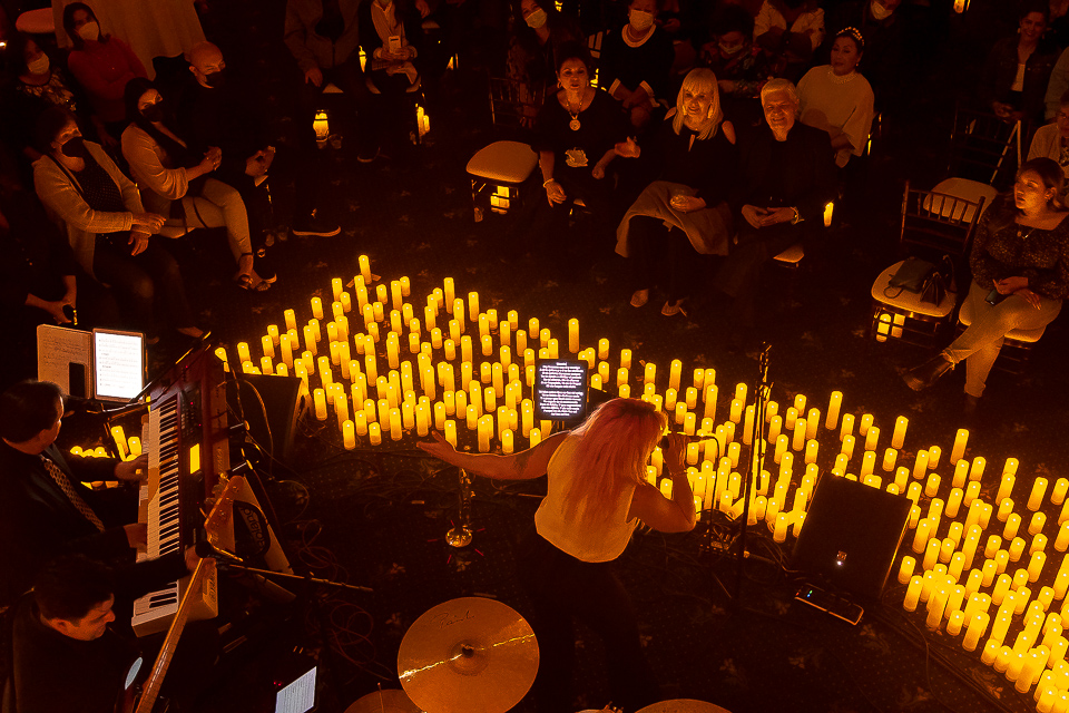 Fans at a Candlelight Juan Gabriel concert